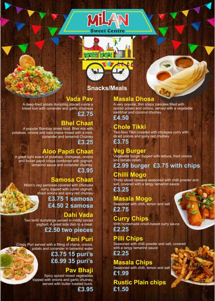 milan menu